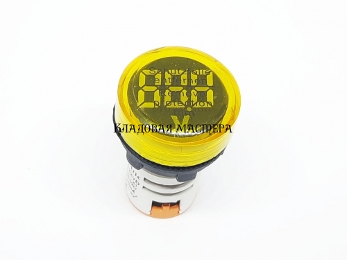 Вольтметр ED16-22VD Жовтий 50-500VAC фото 1 Вольтметр ED16-22VD Жовтий 50-500VAC фото 1