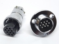 Роз'єм GX20-10 PIN з фланцем, пара