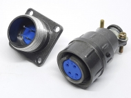 Разъем CX16-4 PIN с фланцем, пара