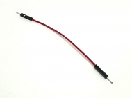 Разъемы перемычка Dupont красный 10 см 1PIN «вилка-вилка»