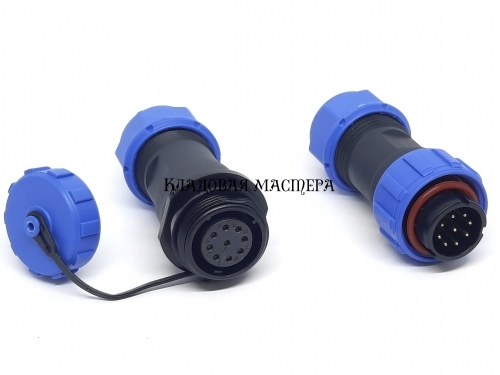 Герметичный разъем EKYK SP17-9 PIN Соединительный, IP68 фото 1 Герметичный разъем EKYK SP17-9 PIN Соединительный, IP68 фото 1