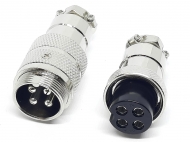 Разъем соединительный GX20-4 PIN, пара
