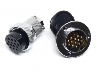 Разъем GX30-14 PIN с фланцем, пара