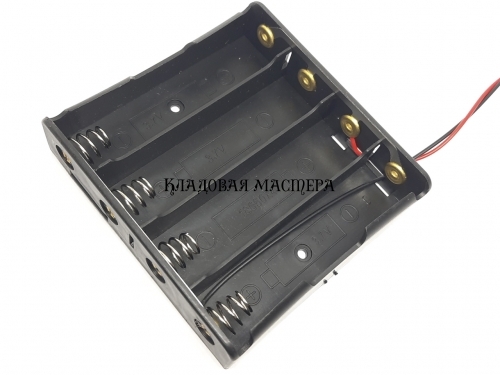 Батарейный отсек на 4x18650 параллельно = 3.7V фото 1