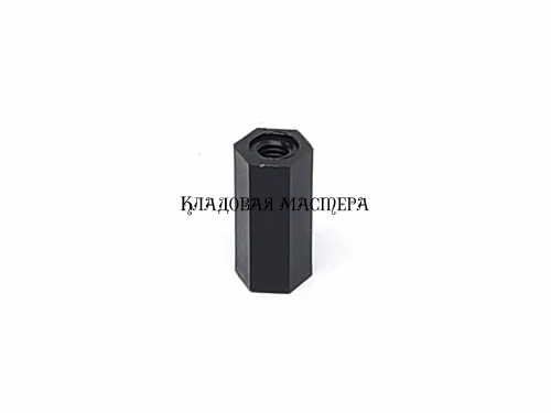 Стойка нейлоновая черная M3*12 фото 1