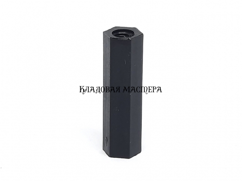 Стойка нейлоновая черная M3*20 фото 1