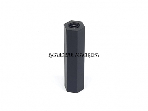 Стійка нейлонова чорна M3*22 фото 1