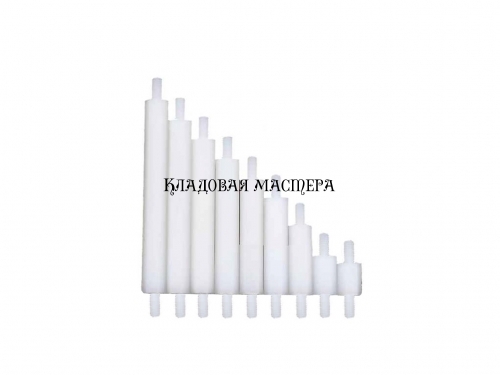 Стойка нейлоновая белая M3*8 с двойной внешней резьбой фото 1