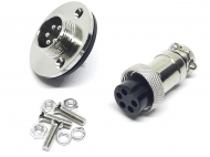 Разъем GX16-5 PIN с фланцем, пара