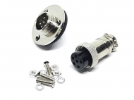 Роз’єм GX16-6 PIN з фланцем, пара