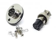 Разъем GX16-8 PIN с фланцем, пара Разъем GX16-8 PIN с фланцем, пара