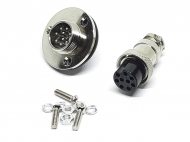Роз’єм GX16-9 PIN з фланцем, пара