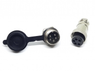 Разъем GX16-5 PIN с влагозащитной заглушкой, пара
