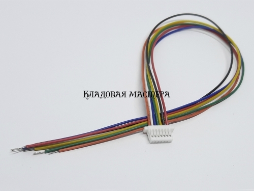 Роз'єм SH1.0 7pin - 20 см з одинарною головкою фото 1