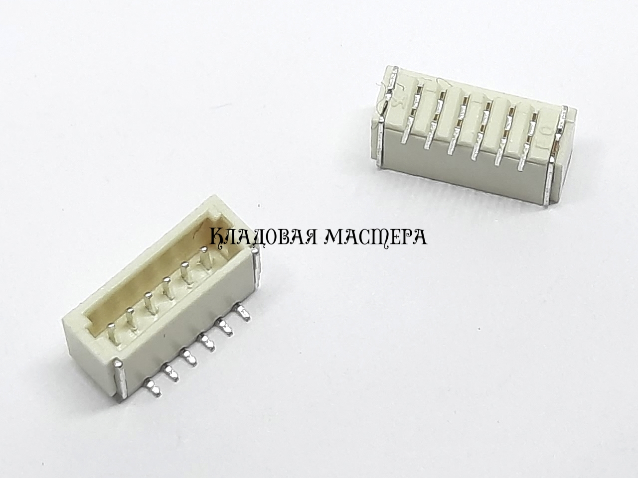 Разъем SH1.0 SMD 6pin вилка, пайка на SMD плату, шаг 1.0 мм