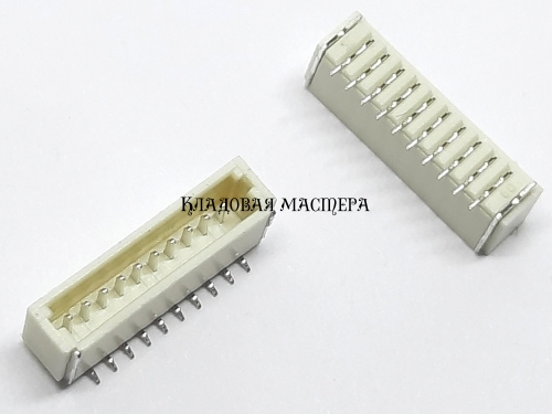 Разъем SH1.0 10Pin SMD вертикальный фото 1 Разъем SH1.0 10Pin SMD вертикальный фото 1