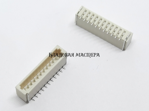 Разъем SH1.0 11Pin SMD вертикальный фото 1 Разъем SH1.0 11Pin SMD вертикальный фото 1