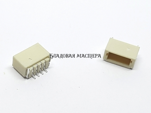 Разъем SH1.0 4Pin SMD горизонтальный фото 1 Разъем SH1.0 4Pin SMD горизонтальный фото 1