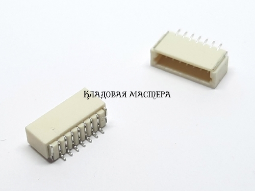 Разъем SH1.0 7Pin SMD горизонтальный фото 1 Разъем SH1.0 7Pin SMD горизонтальный фото 1