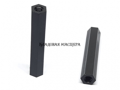 Стійка нейлонова чорна M4*40 фото 1