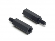 Стійка нейлонова чорна M4*15+6