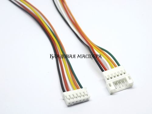 Разъем стыковочный PH2.0 6pin - 20 см, пара фото 1 Разъем стыковочный PH2.0 6pin - 20 см, пара фото 1