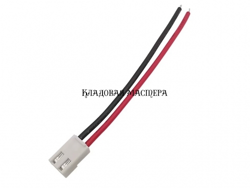 Роз'єм VH5.08 2pin 20AWG - 20 см з силіконовими проводами фото 1