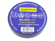 Изолента ПВХ Inteco черная 50 м 17x0.13 мм Изолента ПВХ Inteco черная 50 м 17x0.13 мм