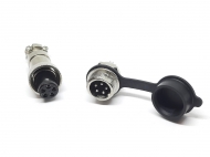 Роз’єм GX12-5 PIN з вологозахисною заглушкою, пара