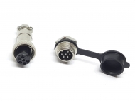 Разъем GX12-6 PIN с влагозащитной заглушкой, пара