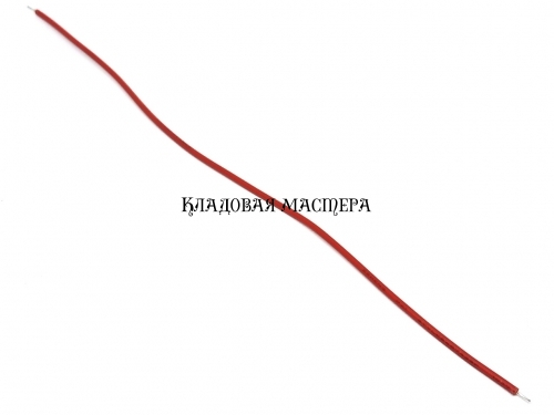 Провід 26AWG 15см червоний 100шт одинарний мідний монтажний фото 1