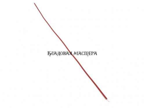 Провод 26AWG 20см красный 100шт одинарный медный монтажный фото 1