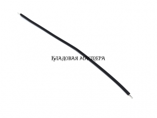 Провод 26AWG 10см черный 100шт одинарный медный монтажный фото 1