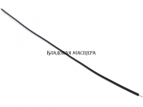 Провод 26AWG 20см черный 100шт одинарный медный монтажный фото 1