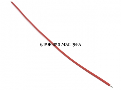 Провід 22AWG 15см червоний 100шт одинарний мідний монтажний фото 1