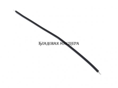 Провід 22AWG 10см чорний 100шт одинарний мідний монтажний фото 1