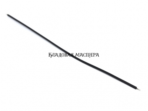 Провод 22AWG 15см черный 100шт одинарный медный монтажный фото 1