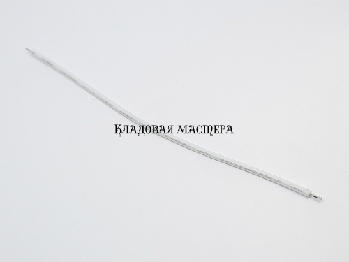 Провод 22AWG 10см белый 100шт одинарный медный монтажный фото 1