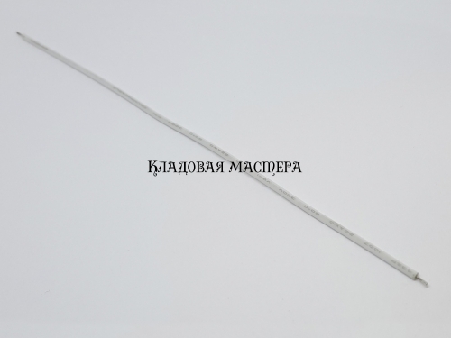 Провод 22AWG 15см белый 100шт одинарный медный монтажный фото 1
