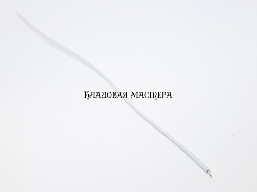 Провод 22AWG 20см белый 100шт одинарный медный монтажный фото 1