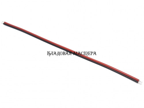 Провод 20AWG 15см красно-черный 100шт двойной медный монтажный фото 1