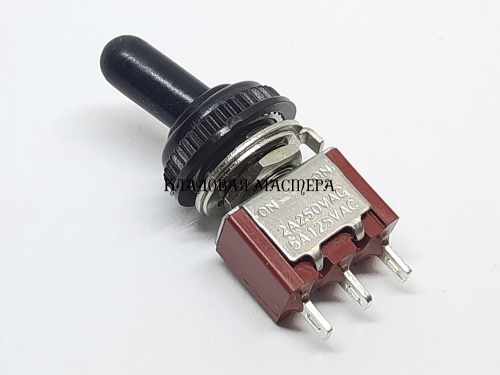 Тумблер MTS-102W красный герметичный 2 положения on-on , 3pin фото 1 Тумблер MTS-102W красный герметичный 2 положения on-on , 3pin фото 1