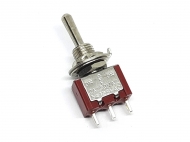 Тумблер MTS-123 червоний 3 положення on-off-on, 3pin без фіксації