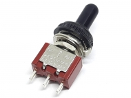 Тумблер MTS-123W червоний герметичний 3 положення on-off-on, 3pin без фіксації