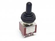 Тумблер MTS-223W червоний герметичний 3 положення on-off-on, 6pin без фіксації