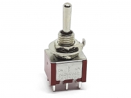 Тумблер MTS-203 червоний 3 положення on-off-on, 6pin