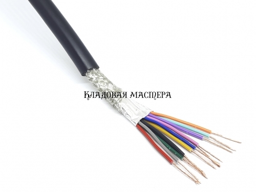 Кабель RVVP 12 жильный медный 12*0.3 мм2 с экраном фото 1