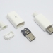 Штекер micro USB 5pin під пайку білий розбірний фото 1