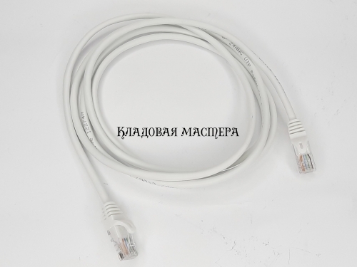 Патч-корд білий 2м EServer  UTP CAT5e фото 1