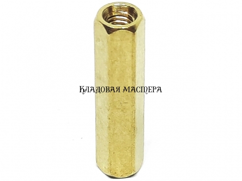 Стойка латунная M3*20 фото 1 Стойка латунная M3*20 фото 1